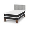 Cama Europea CIC 1,5 Plazas Ortopedic + Respaldo Sile
