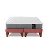Cama Europea Latam Home Base Dividida 2 Plazas Zen Pro Tela Palo Rosa