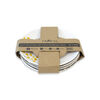 Set Platos Pan Doral Flor 4 Piezas Amarillo