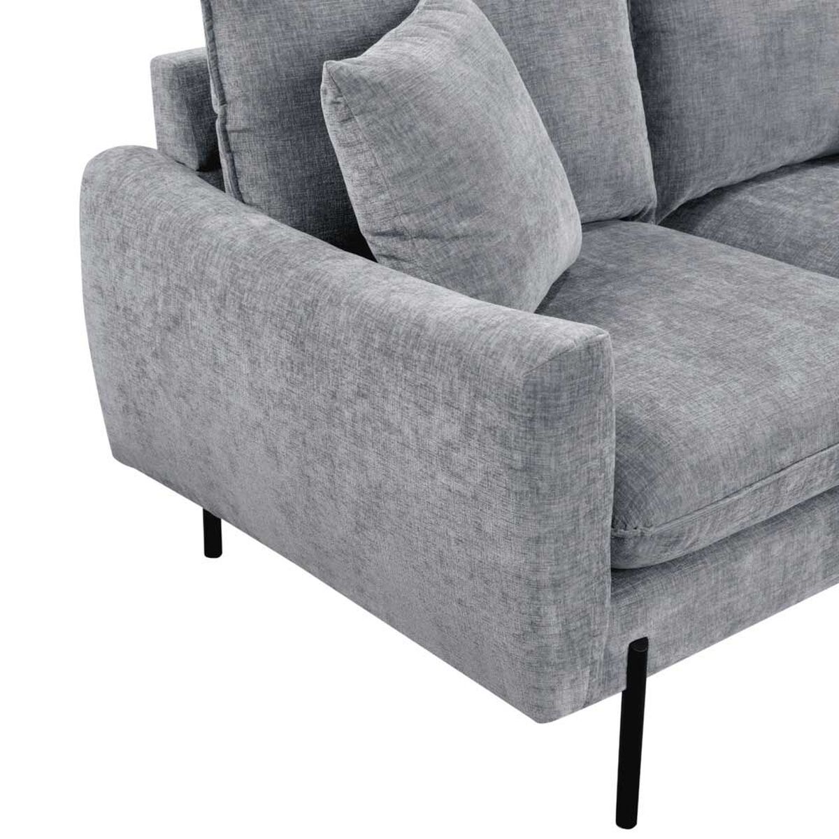 Sofá Home Mobili Huston 2 Cuerpos Azul