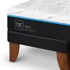 Cama Europea CIC Green Infinity King + 1 Respaldo + 2 Veladores Dublin Gris