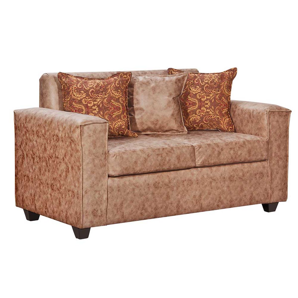 Juego de Living Black Factory Ezeiza Sof&aacute; 2 Cuerpos + Dos Sillones 1 Cuerpo Terracota