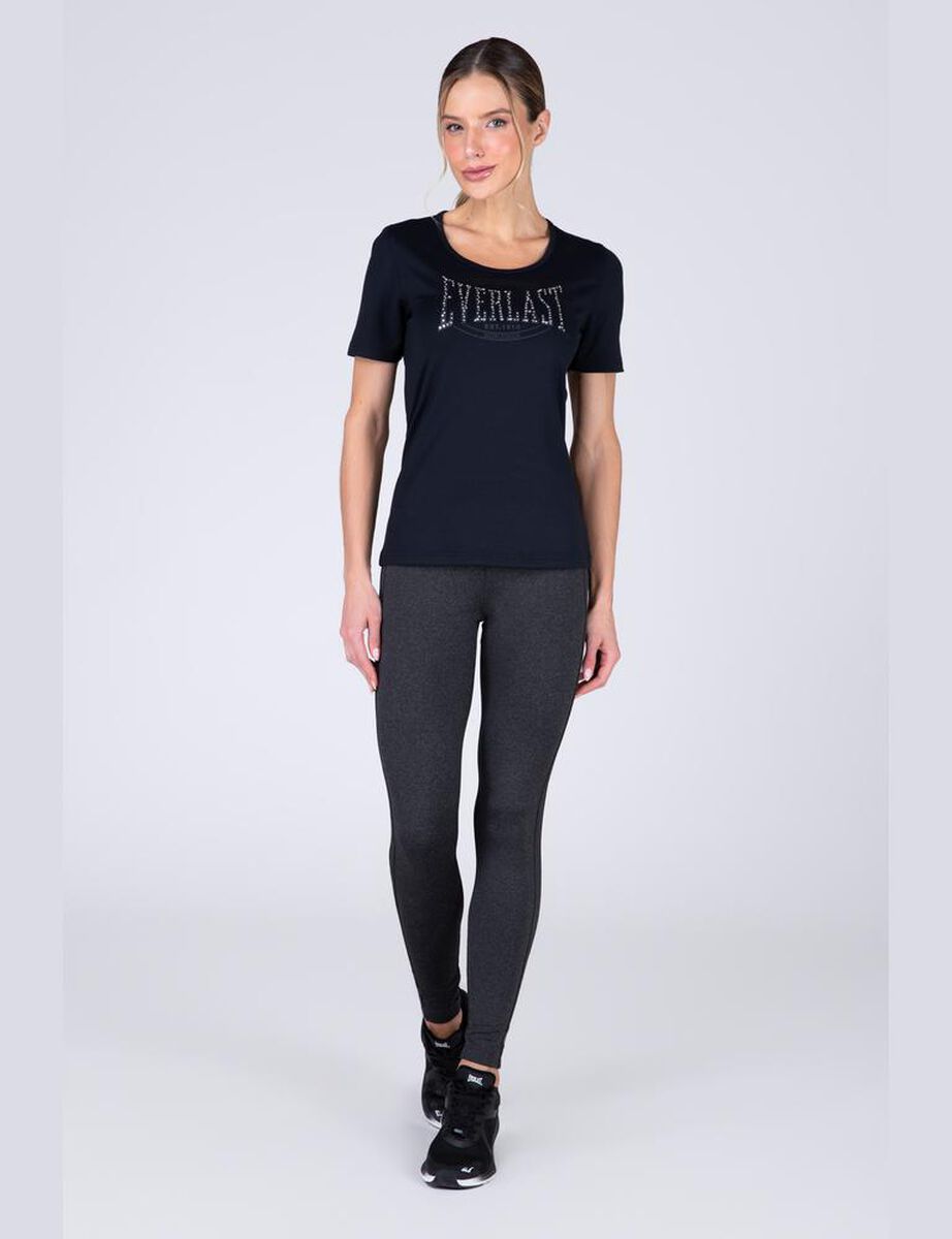 Polera Fitness Manga Corta Mujer Everlast