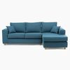 Sofá Seccional Barra Design Monaco Derecho 3 Cuerpos Azul
