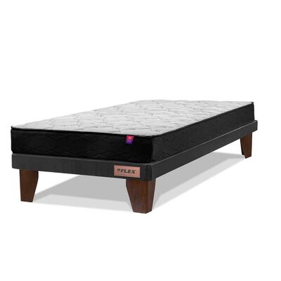Cama Europea Flex 1 Plaza Flat Therapedic Plus