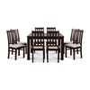 Juego de Comedor CIC Ñuble Chocolate 8 Sillas