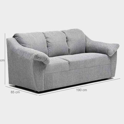 Imagen 1 del producto Sofá Cabsur Genova 3 Cuerpos Gris