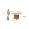 Juego de Comedor Di Poretti Design Nevada 8 Sillas Beige