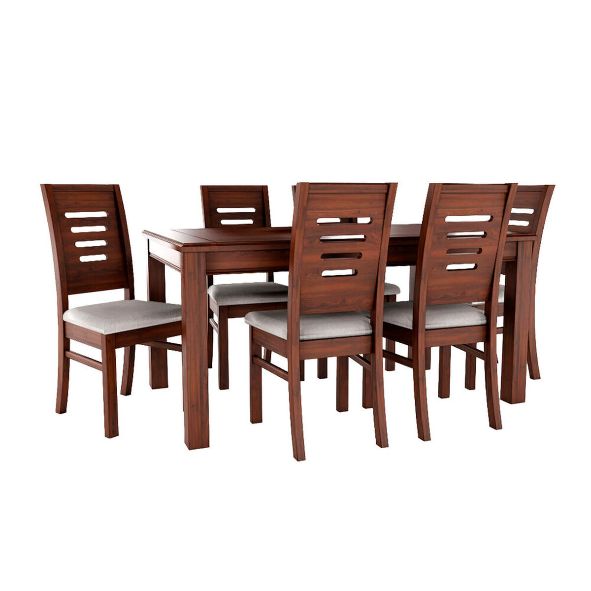 Juego de Comedor Muebles Hema Roma 6 Sillas Nogal