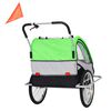 Carro de Arrastre para Bicicleta BeRide Trailer Verde Bebesit
