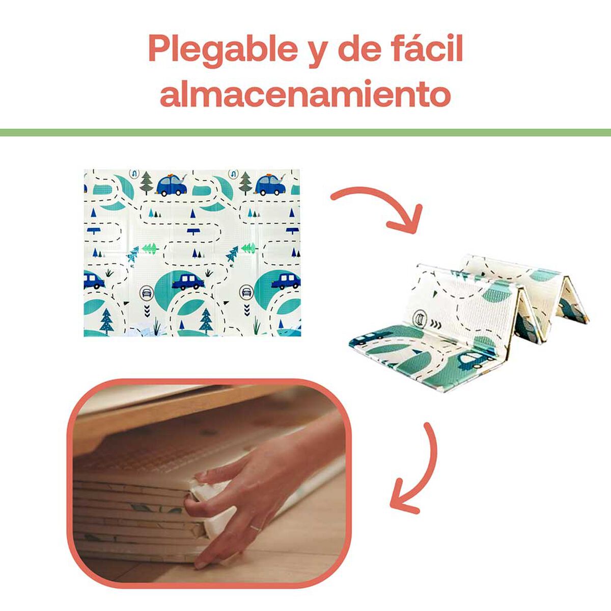 Alfombra Infantil Antigolpes Auto-Montana Bebesit