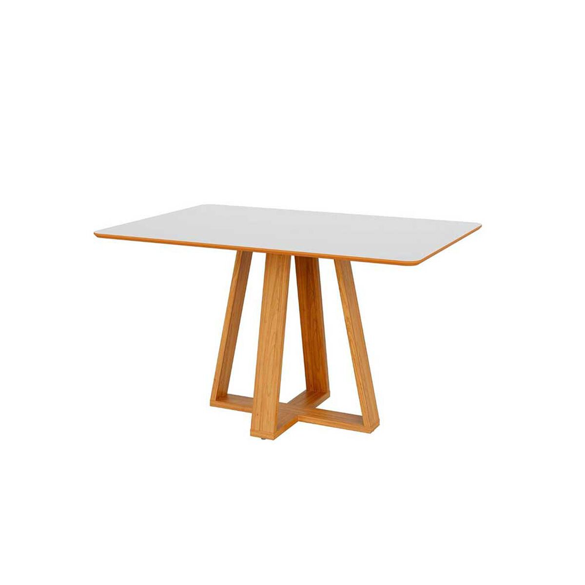 Comedor Decocasa Tm86 4 Sillas Off White Castaño