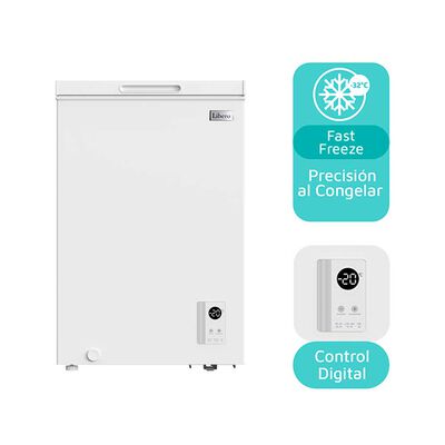 Freezer Horizontal Frío Directo Libero LFH-101EC 99 lts. Blanco