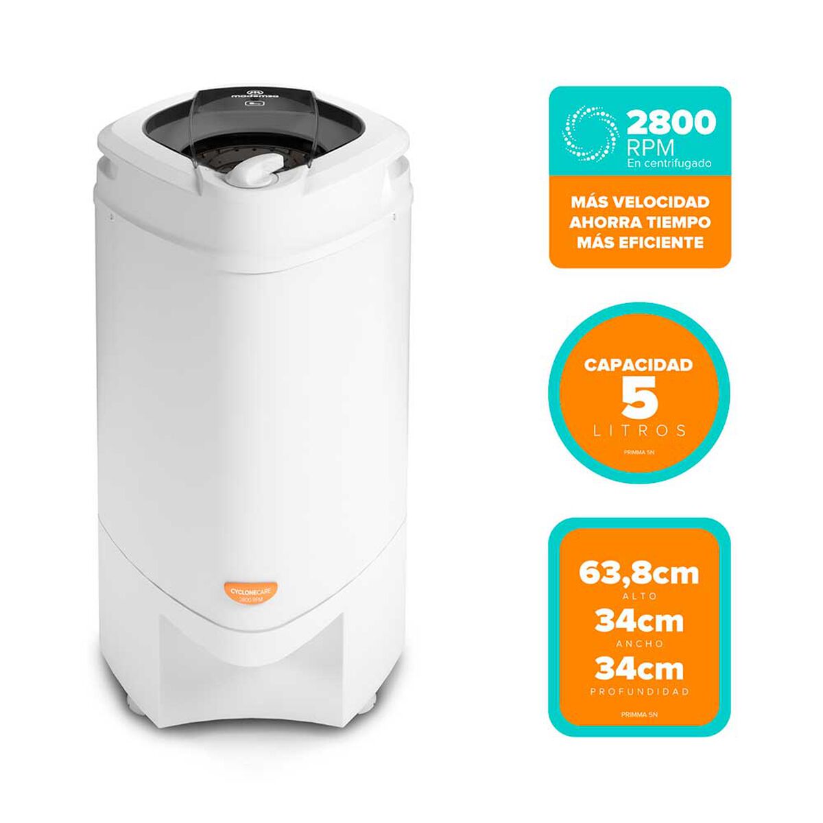 Centrífuga Mademsa Primma 5N 5 Kg.