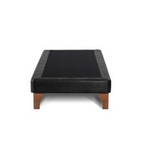 Base Europea Dividida Latam Home 1,5 Plazas Zen Cuero Negro