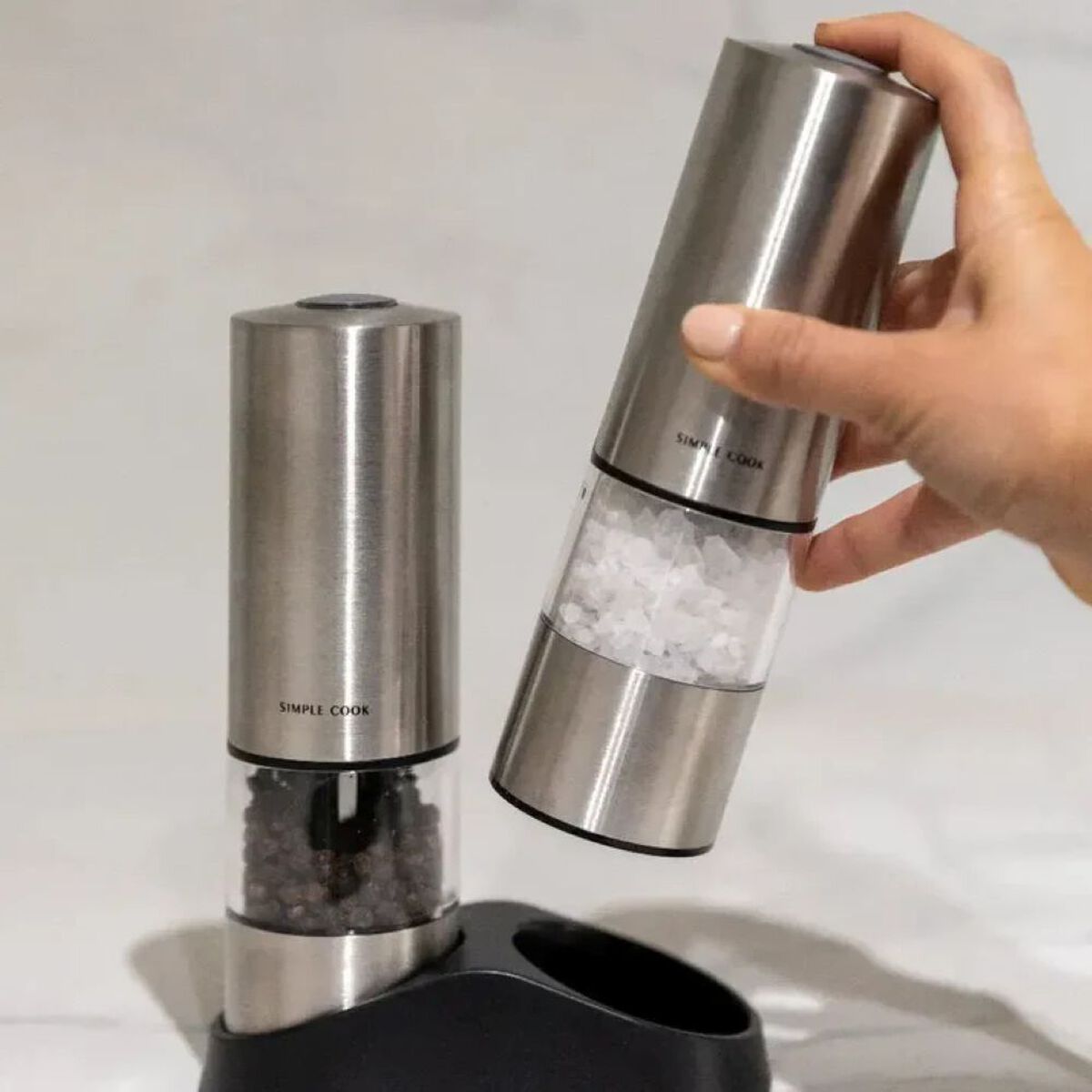 Salero Pimentero Recargable Simple Cook Power Spice