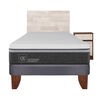 Cama Europea CIC 1,5 Plazas Ortopedic Advance + Respaldo + Velador