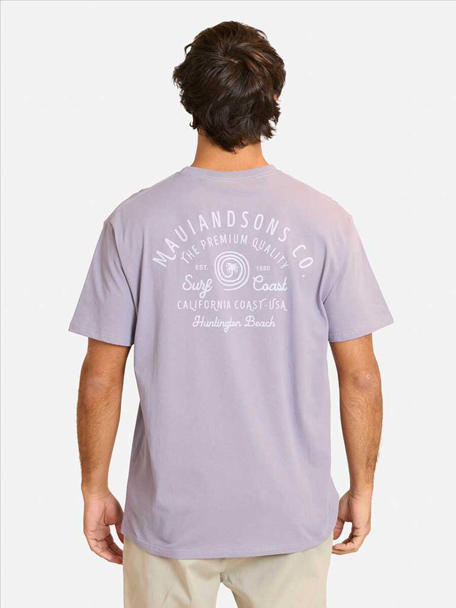 Polera Con Estampado Manga Corta Hombre Maui And Sons