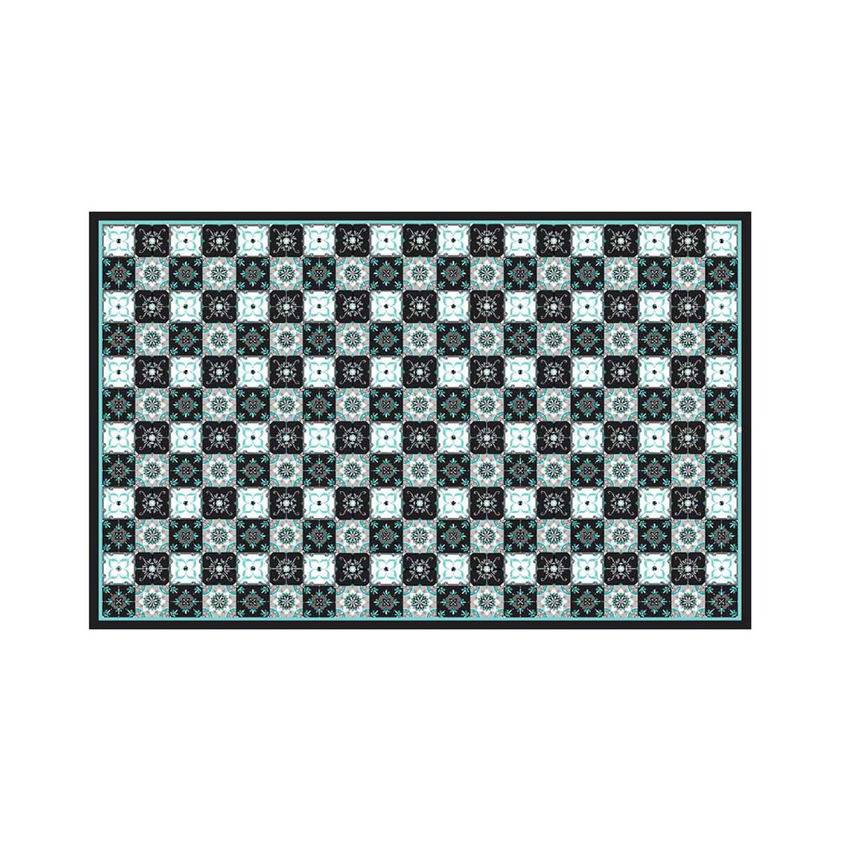 Alfombra Davanti Baldosa Clásica Azul 140 x220 Baldosa Clásica Azul