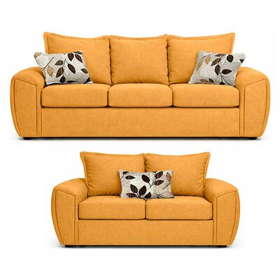 ELEGANT DETAIL Juego de Living Elegant Detail New Houston 3-2 Cuerpos Amarillo