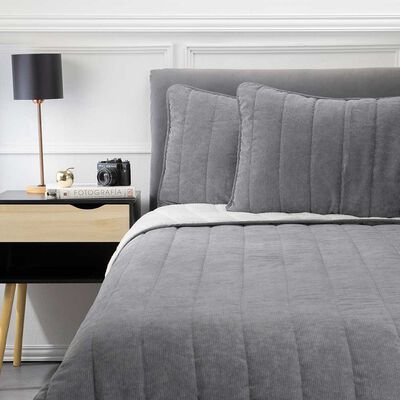 Imagen 1 del producto Cobertor Corduroy Sherpa Zibel 1.5 Plazas Verde, Berry