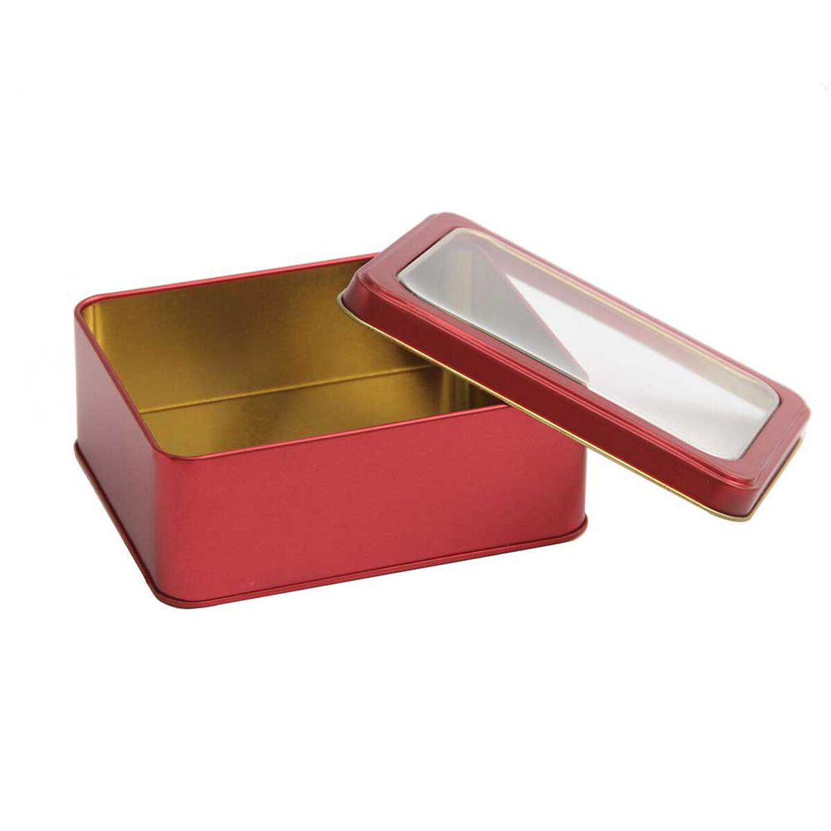 Lata Decorativa Metal Vgo 13 x 11 cm Rojo