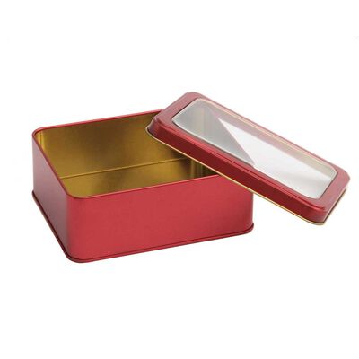 Imagen 1 del producto Lata Decorativa Metal Vgo 13 x 11 cm Rojo