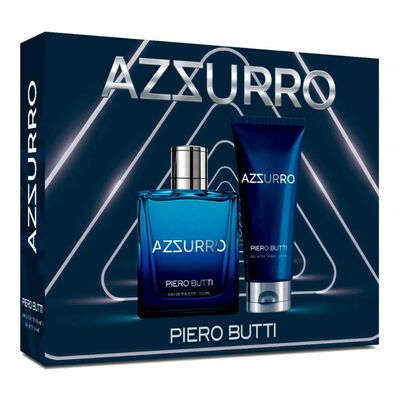 Set Perfume Piero Butti Hombre Azzurro EDT 100 ml + After Shave