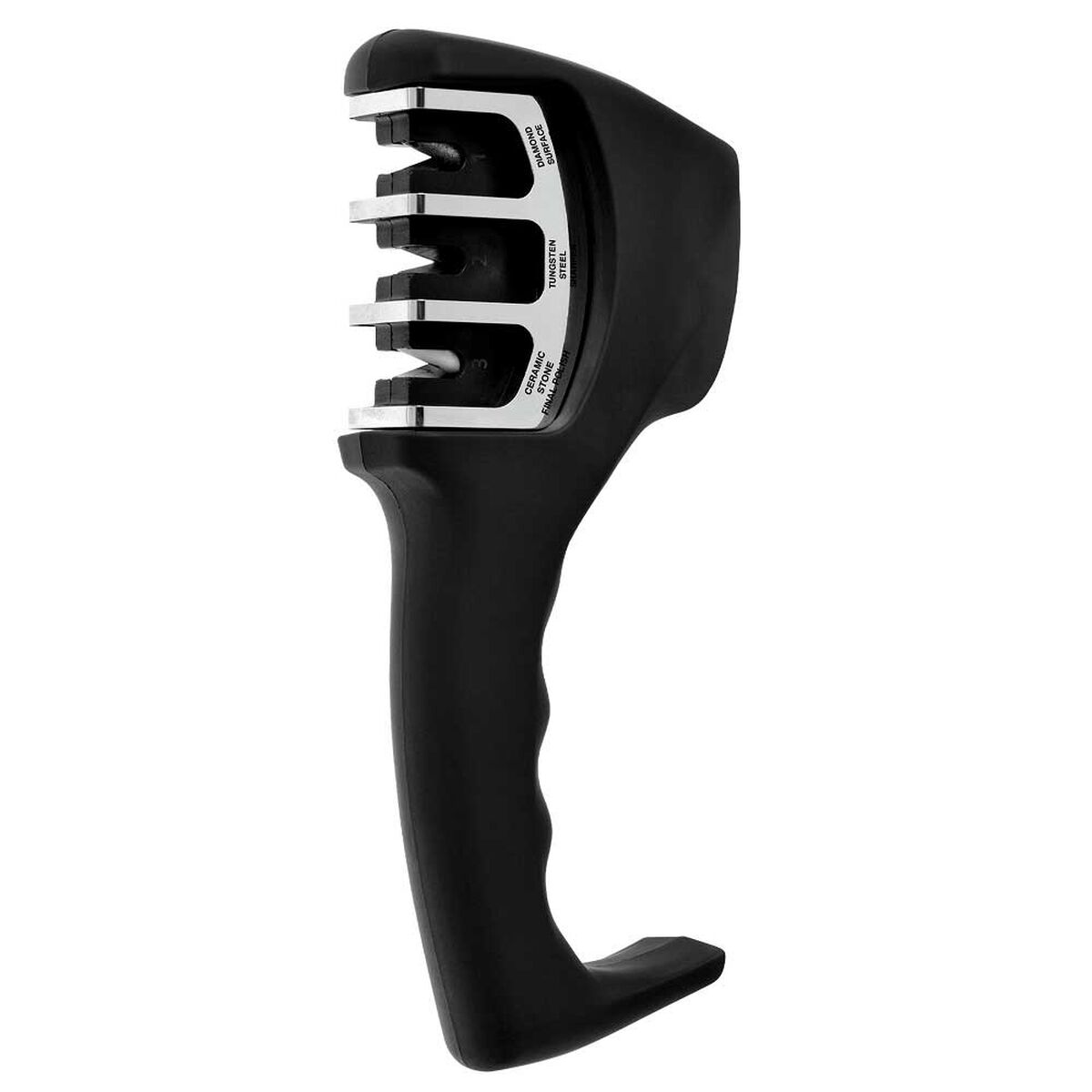 Afilador de Cuchillos 3 en 1 Berghoff Acero Inoxidable Negro