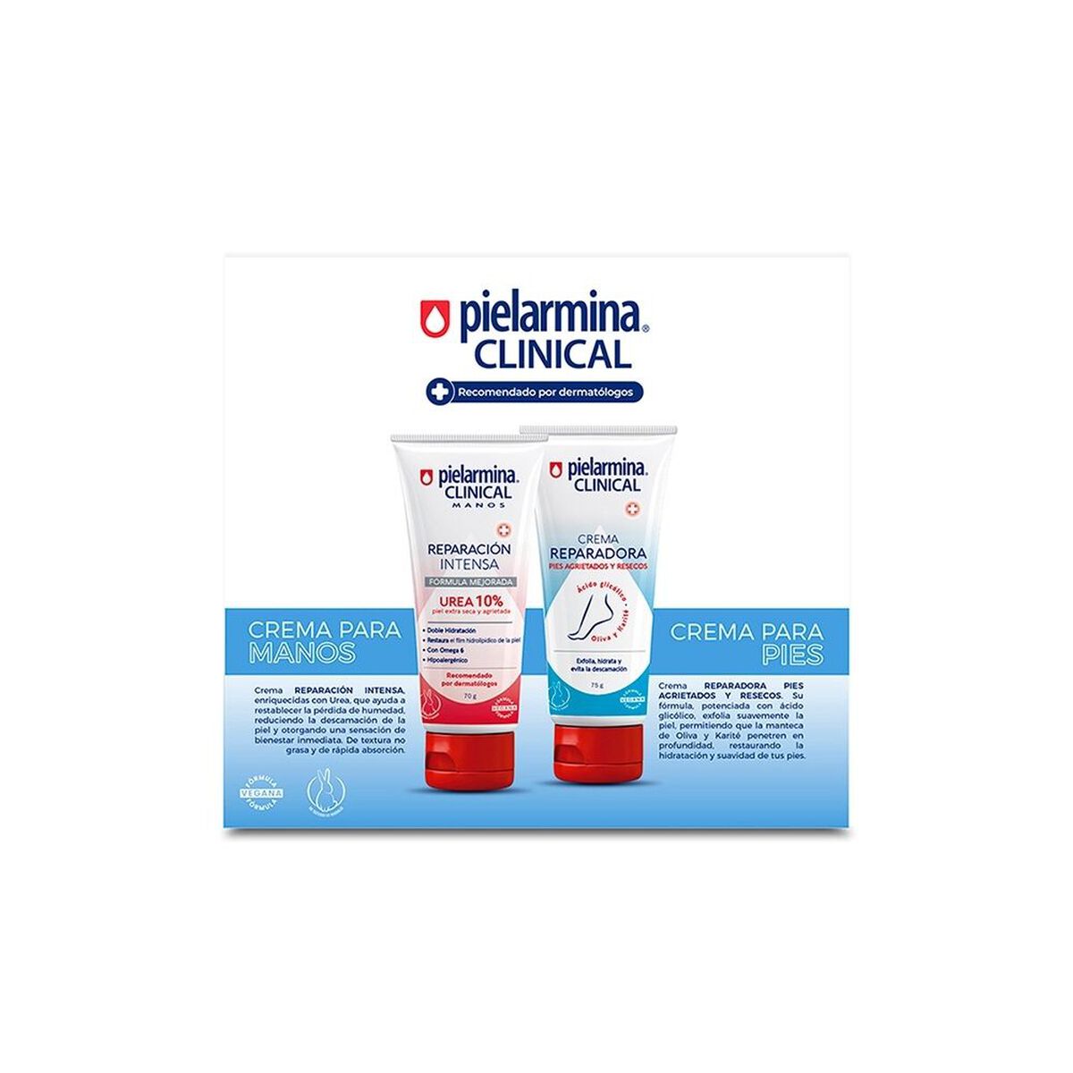 Set Crema Manos y Pies Pielarmina Clinical