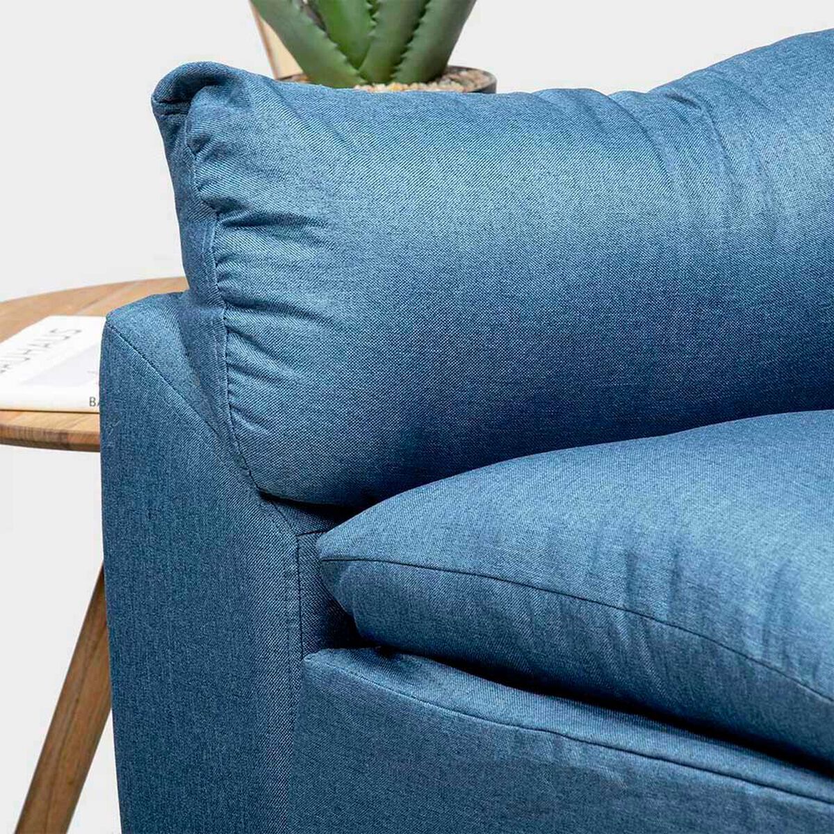 Juego de Living Almore Bel&eacute;n Sof&aacute; 2 Cuerpos + Dos Sillones 1 Cuerpo Azul