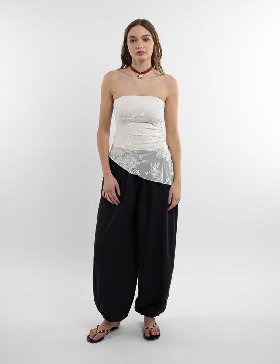 Polera Strapless Mujer Icono
