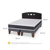 Cama Europea CIC Base Dividida 2 Plazas Ortopedic + Respaldo Gales Negro