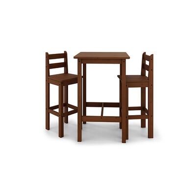 Imagen 1 del producto Juego de Comedor VekkaHome Alto 2 Sillas Chocolate