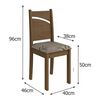 Juego de Comedor Jdo & Design Sully Nogal 4 Sillas