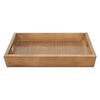 Mesa de Centro Mini Innovamuebles Monarca + 2 Bandejas Nogal Oscuro