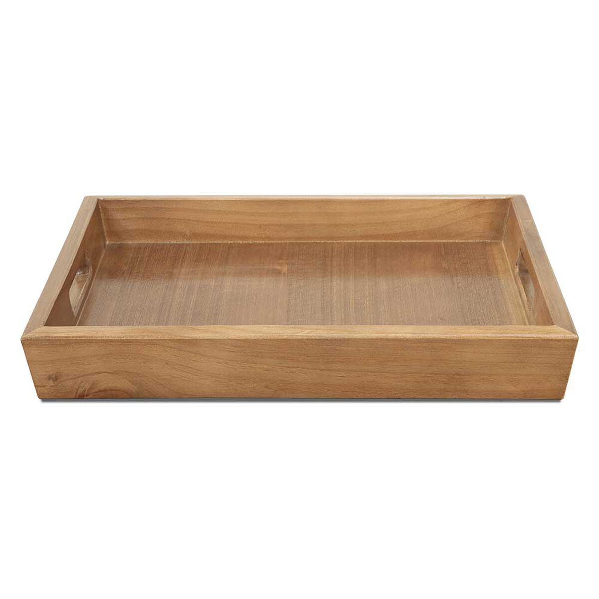 Mesa de Centro Mini Innovamuebles Monarca + 2 Bandejas Nogal Oscuro