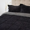 Cubrecama Doral Super King Negro Outboss Sherpa