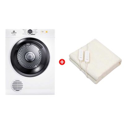 Combo Secadora de Ropa Mademsa 9D BZG 9 Kg. + Calientacamas Kioto CY2 2 Plazas