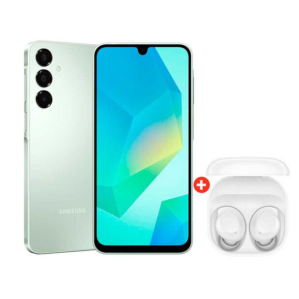Celular Samsung Galaxy A16 LTE 128GB 6,7"" Light Green Liberado + Audífonos Bluetooth Samsung Galaxy Buds Core