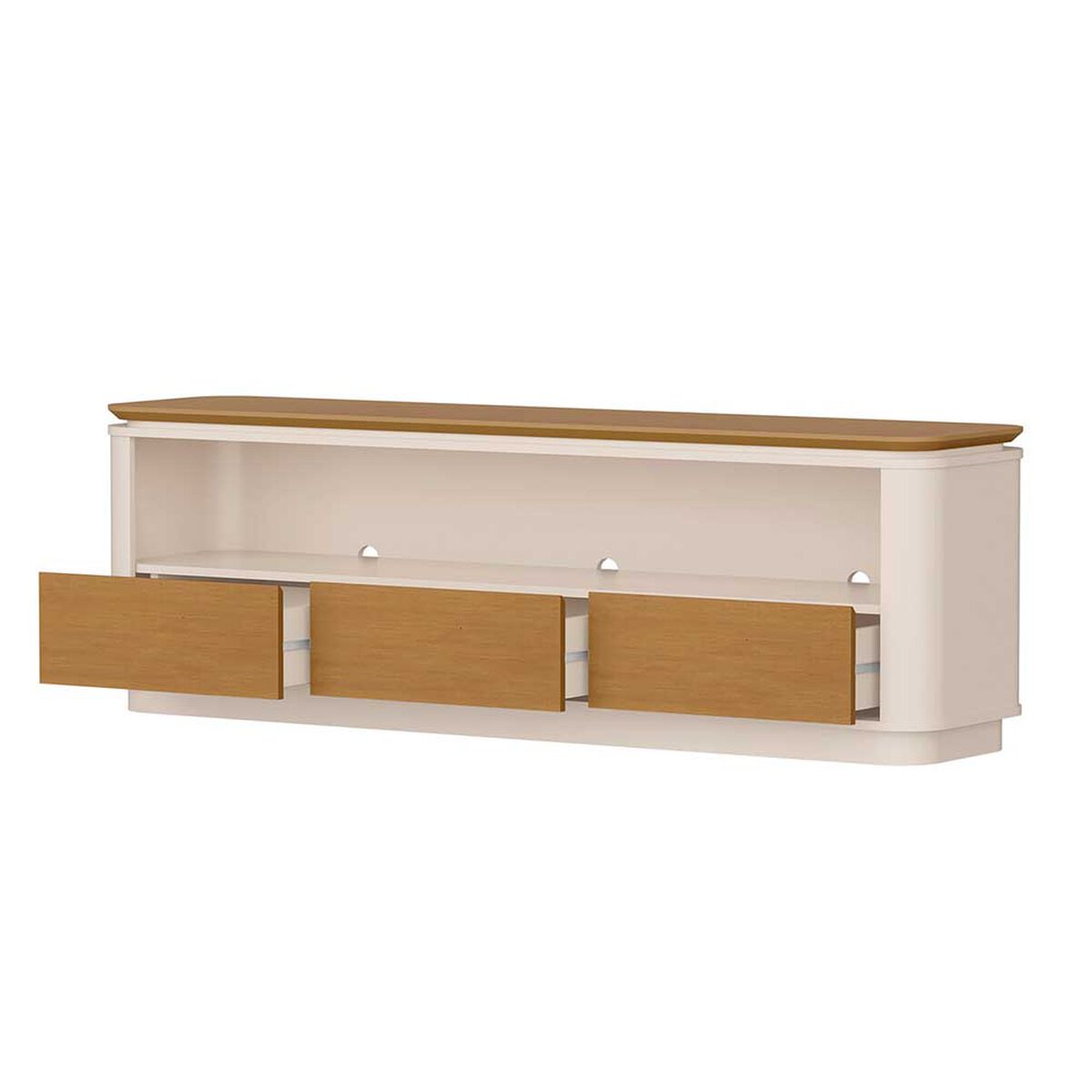 Rack TV Vekkahome Gem Hasta 60" Blanco