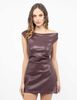 Vestido Mini Ecocuero Sin Mangas Mujer Soviet