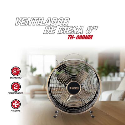 Imagen 2 del producto Ventilador de Mesa Thomas TH-08BNM Bronce