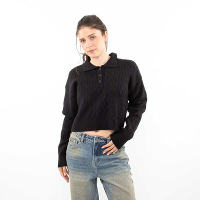 Sweater Crop Mujer Icono