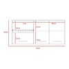 Mueble de Cocina Superior TuHome Orion 3 Puertas Duna Blanco