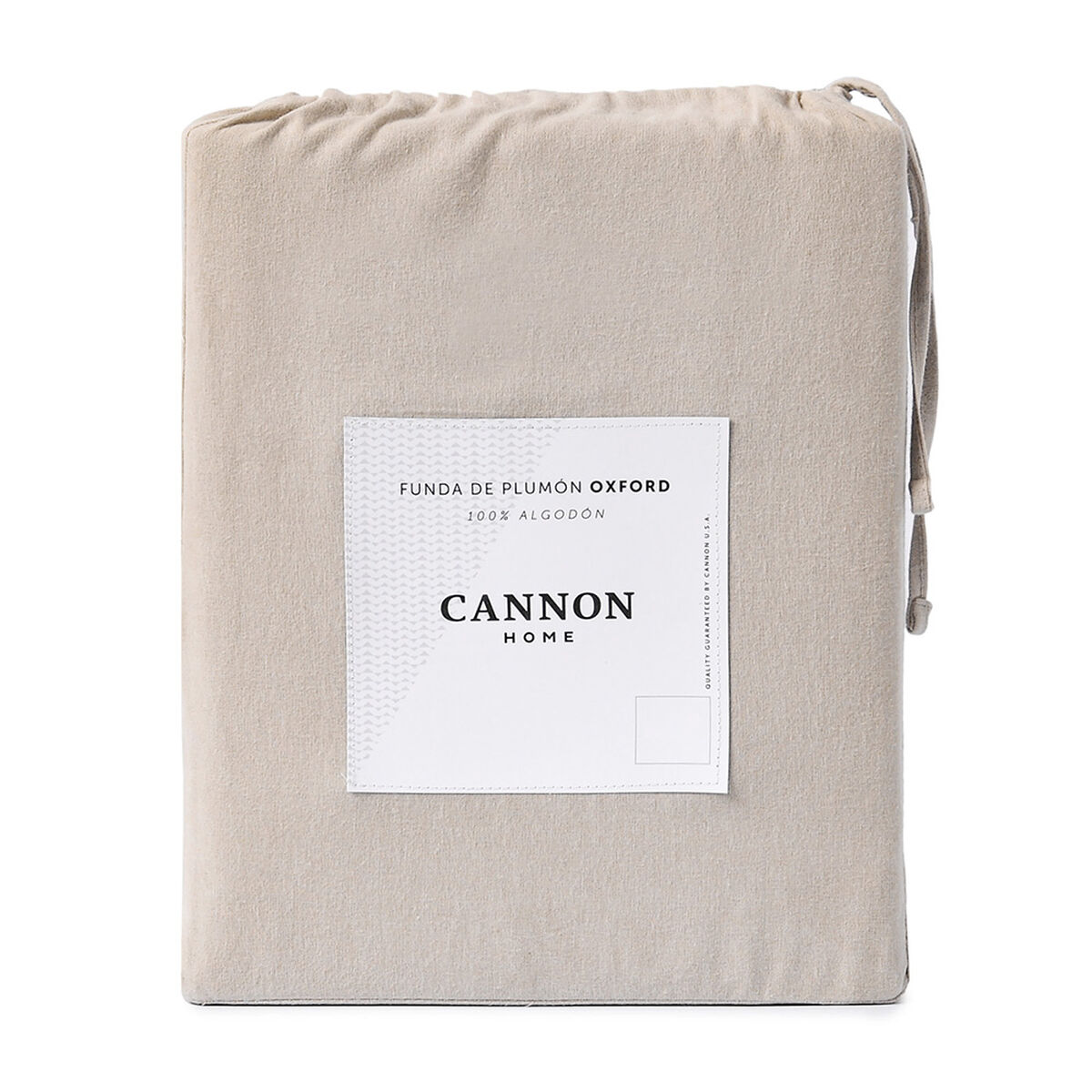 Funda de Plumón Cannon Home Oxford 1,5 Plazas Beige