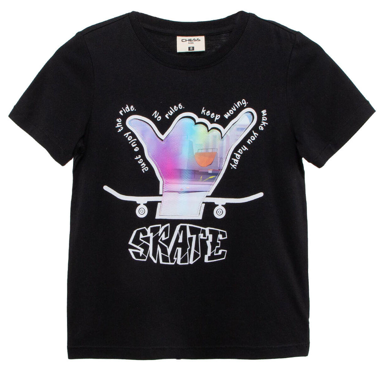 Polera Manga Corta Niño Chess