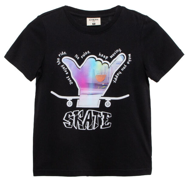 Polera Manga Corta Niño Chess