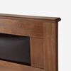 Cama Europea Rosen Base Dividida 2 Plazas Indie + Respaldo + 2 Veladores Ferrara