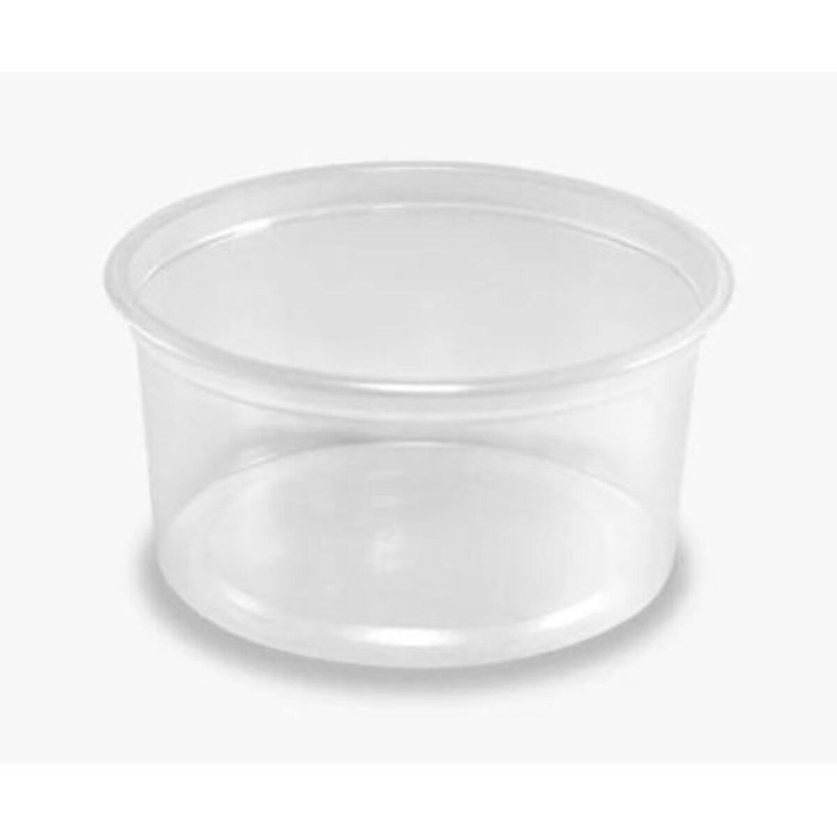 Pote Liso Pet con Tapa Transparente De Gaune 16oz